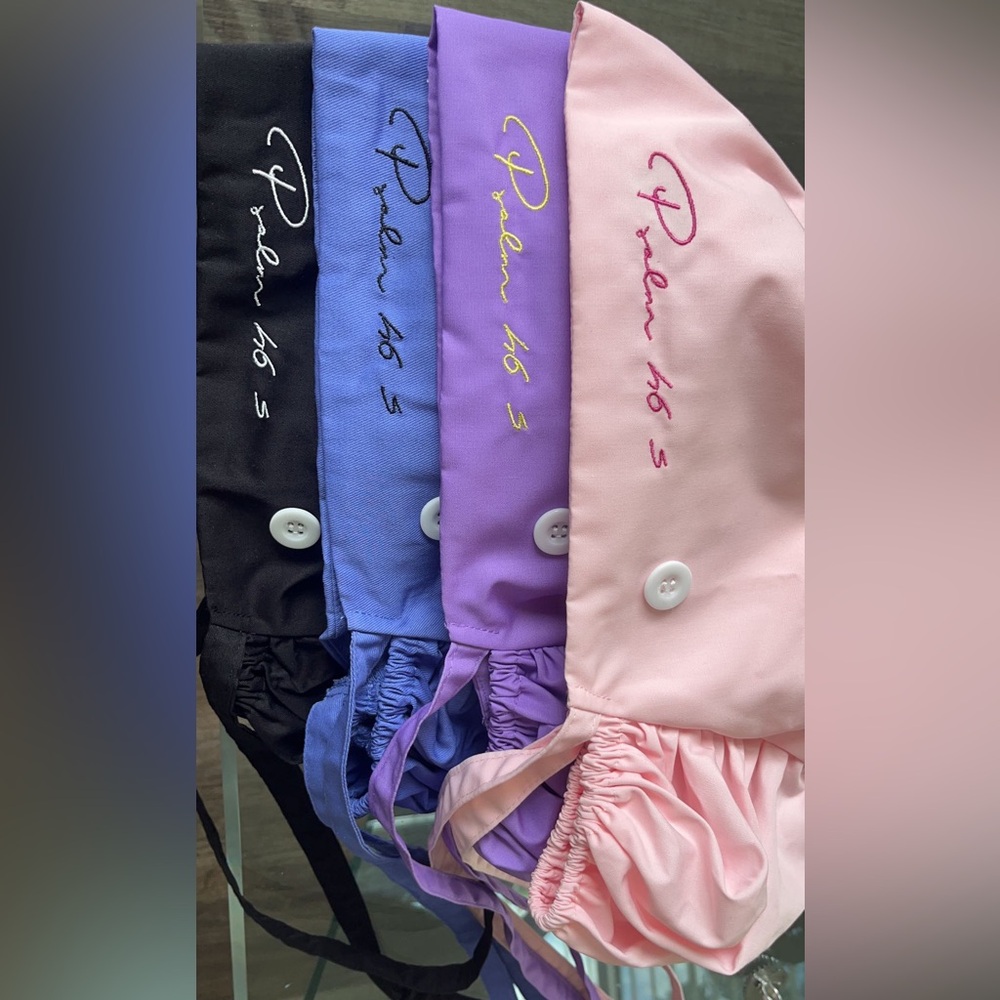 Black Psalm 46:5 nursing ponytail cap